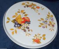 _ Fruit on White Round Metal Burner Covers