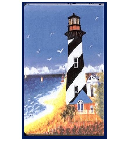 A Nautical Lighthouse Rectangular gas/elec Metal Burner Covers